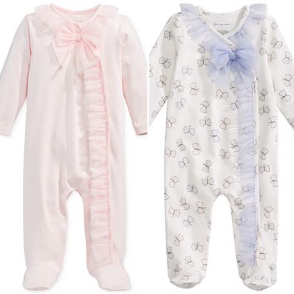FIRST IMPRESSIONS Baby Girl Tulle Coverall, 2 Pack